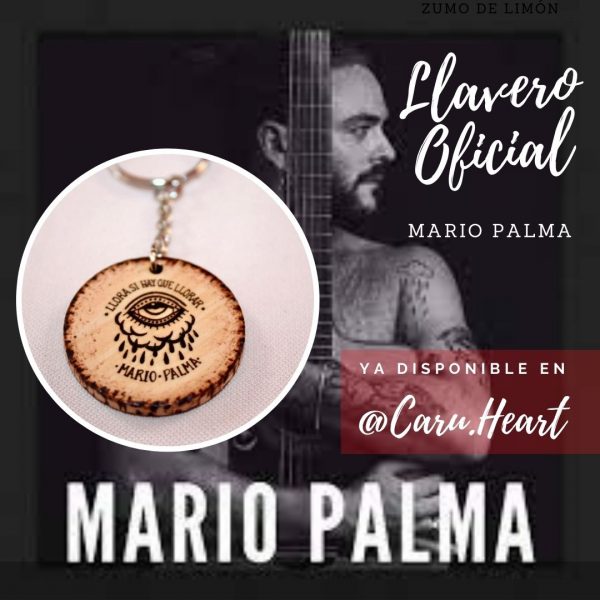 Ejemplo LLavero con contornos grabados a manode cliente Mario palma